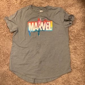 Gray Marvel shirt